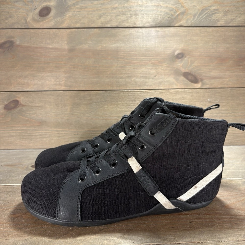 xero toronto womens size 10 shoes black canvas barefoot minimalist boots